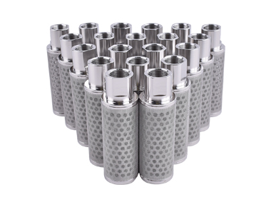 Stainless steel perforated plate mesh filter element