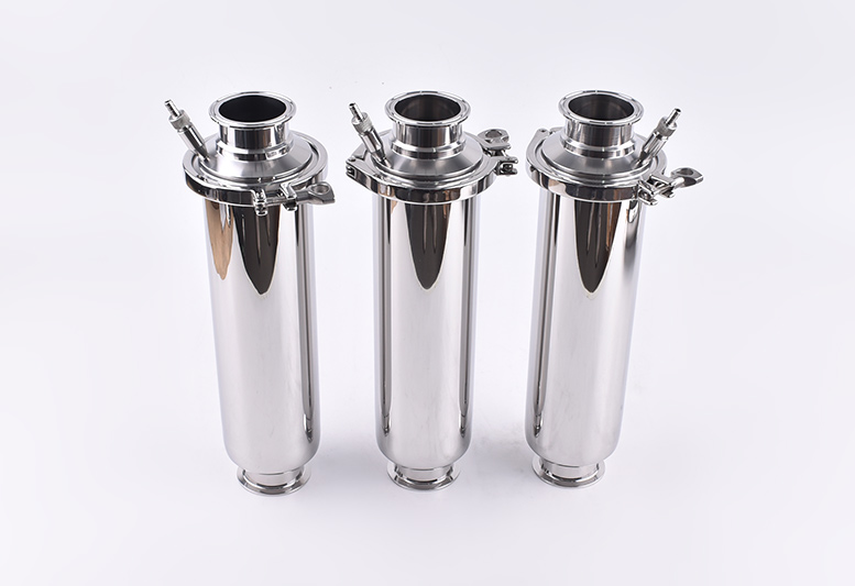 Stainless steel straight-through filter