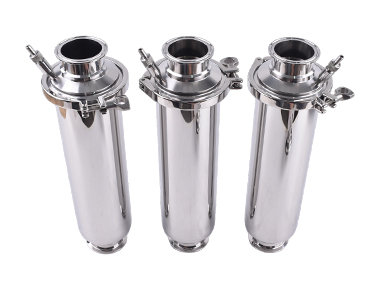 Stainless steel straight-through filter